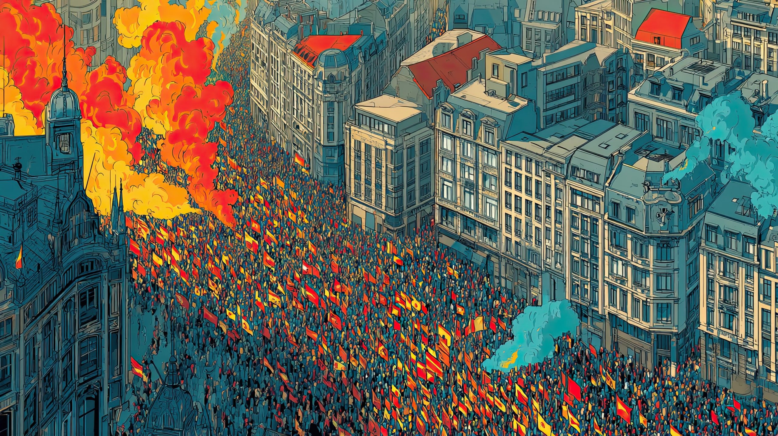 EUROPA DESTROZA SU MODELO SOCIAL: HUELGA MASIVA PARALIZA BÉLGICA