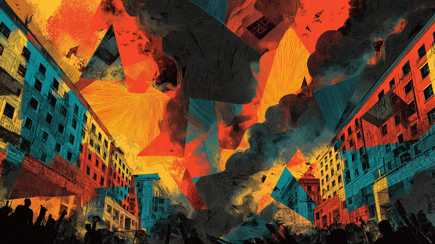 Bogotá en llamas el 9 de abril de 1948, incendios y edificios destruidos durante el Bogotazo